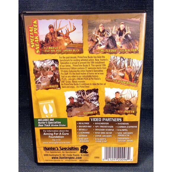 "Primetime Bucks X 10th Anniversary" 2 DVD Set - Deer Buck Bow Gun Hunting - Picture 3 of 3